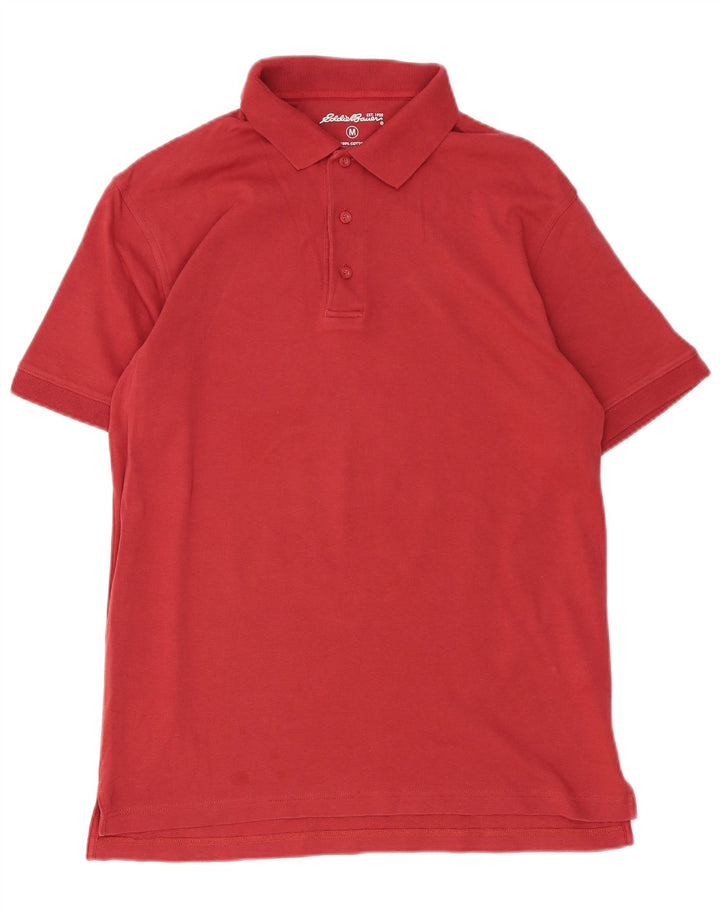 Męska koszulka polo Eddie Bauer, bawełniana, w kolorze średnio czerwonym
