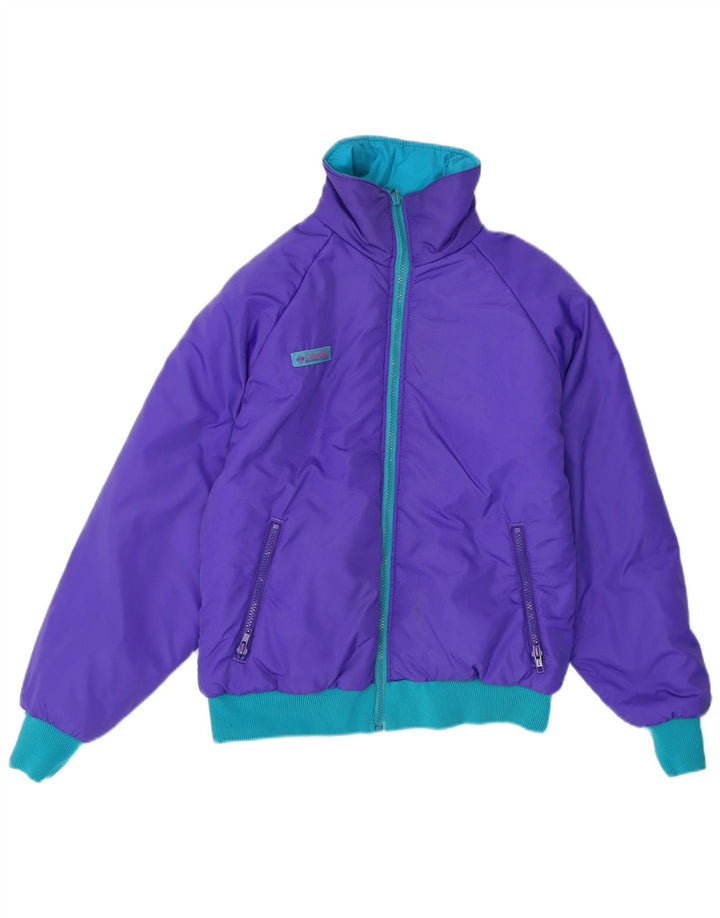 COLUMBIA Womens Padded Jacket UK 16 Large Purple
