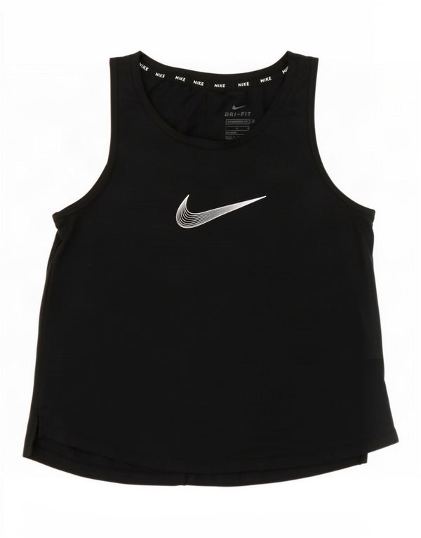 Dziewczęca koszulka z kamizelką Nike Dri Fit Graphic 12-13 lat, duża, czarna, poliester