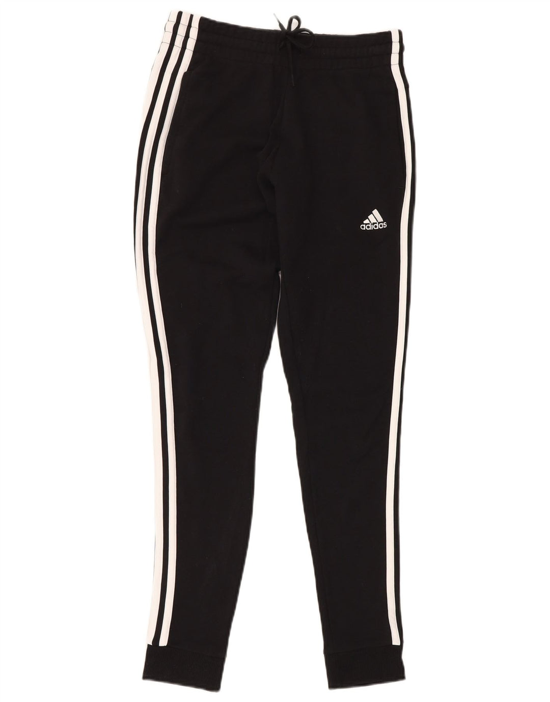 Damskie spodnie dresowe ADIDAS Joggers UK 4/6 XS Czarna bawełna
