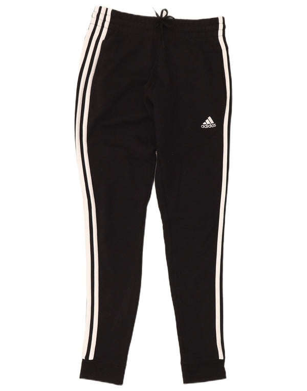 Damskie spodnie dresowe ADIDAS Joggers UK 4/6 XS Czarna bawełna