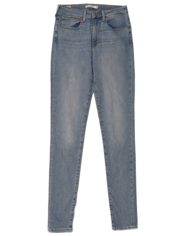 Damskie jeansy Levi's 721 z wysokim stanem W27 L32 Niebieska bawełna