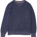 Męski sweter z grafiką Superdry XL, bawełniany w niebieskie plamki