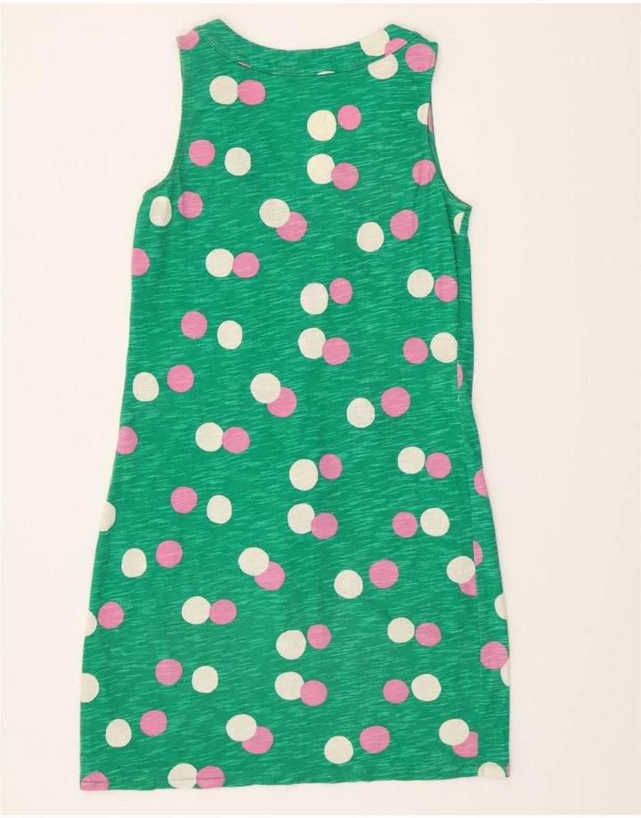 BODEN Womens Sleeveless Basic Dress UK 6 XS Green Spotted Vintage Boden and Second-Hand Boden from Messina Hembry 