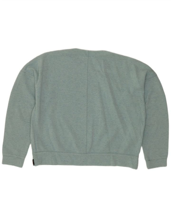 Damska bluza oversize ADIDAS UK 14, średnia, zielona nakrapiana