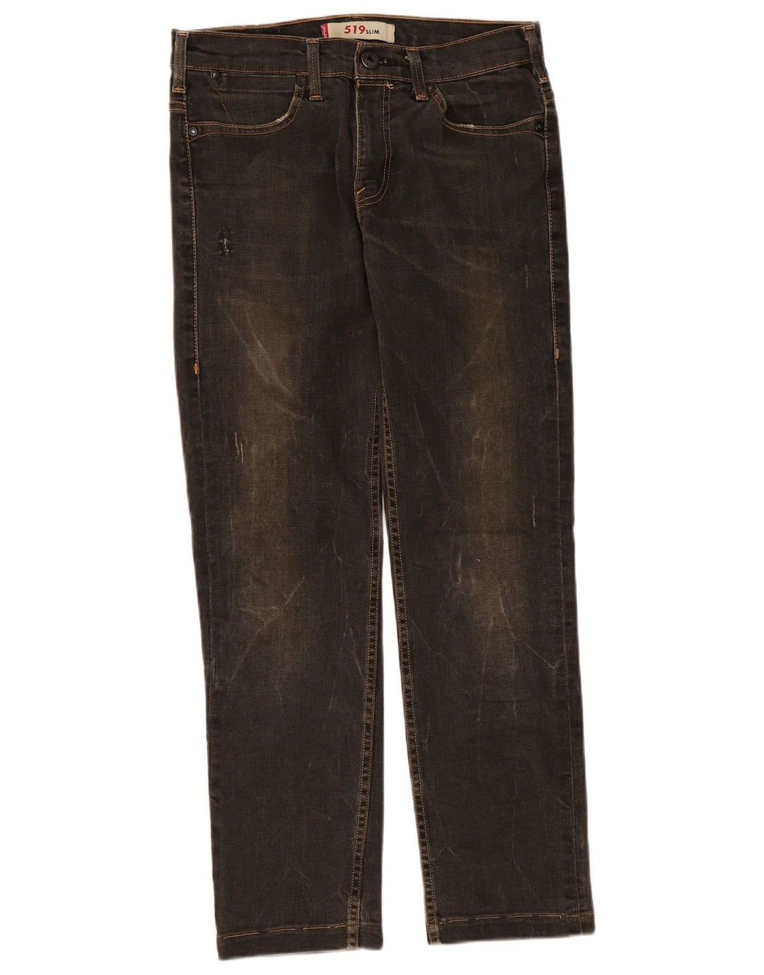 Damskie jeansy Levi's 519 Slim W32 L28 Czarna bawełna