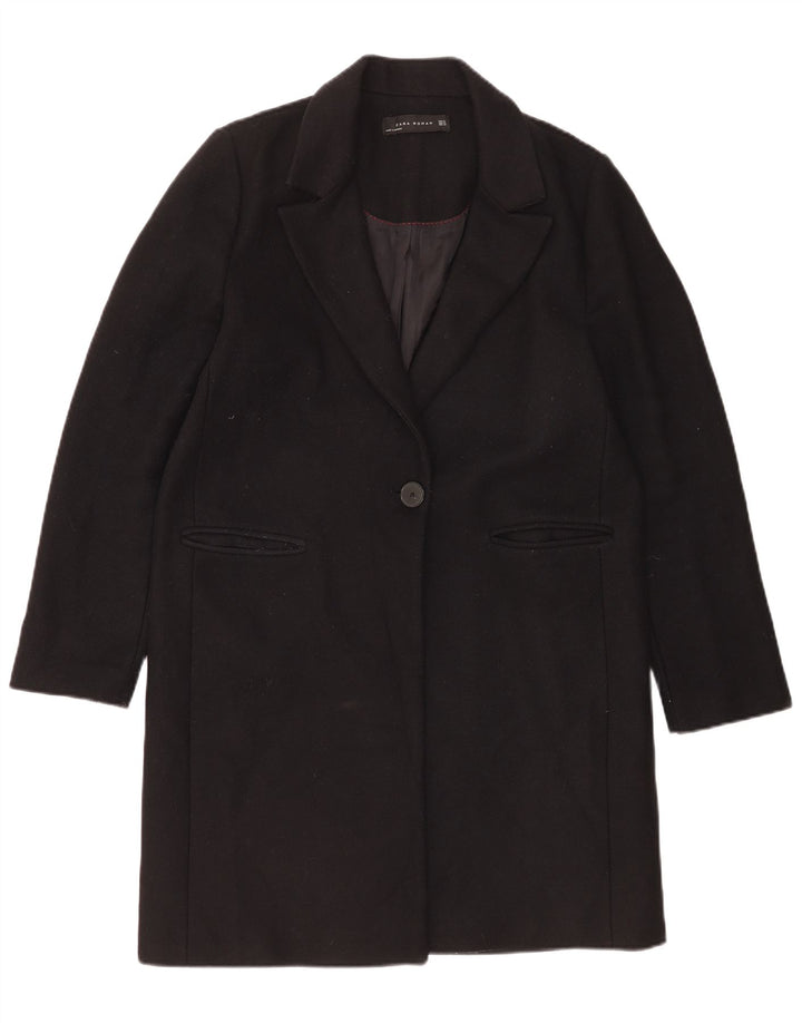 Płaszcz damski Zara UK 18 XL, czarna wełna