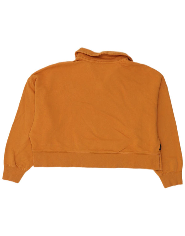 Damska bluza typu oversize Puma Crop Polo z dekoltem UK 16, duża, żółta