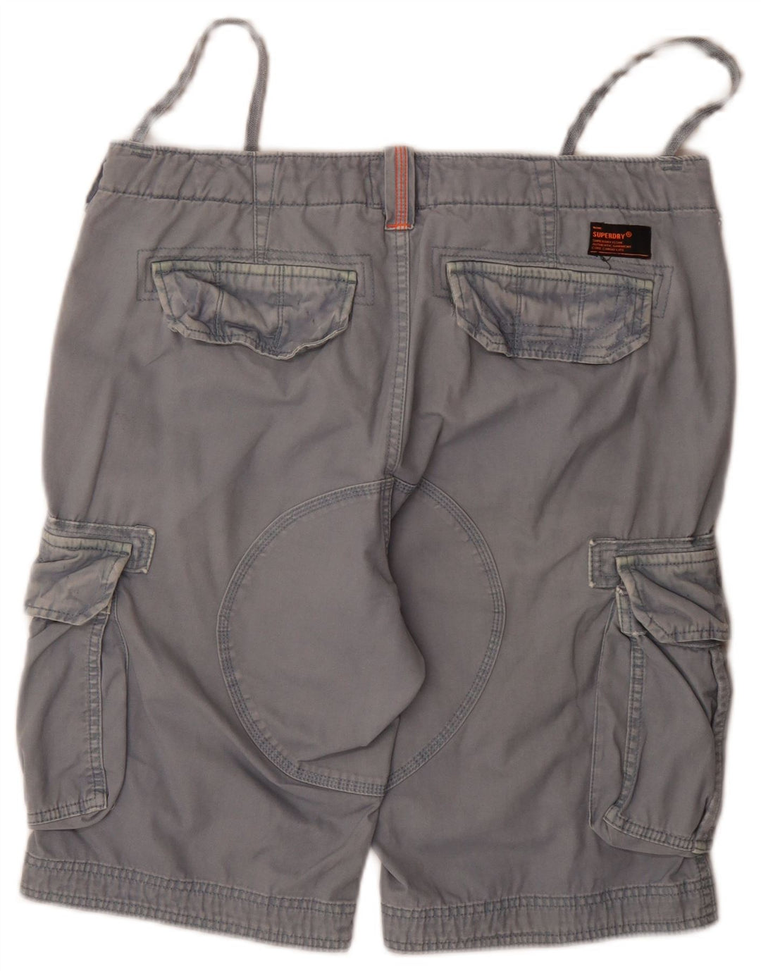 Męskie spodenki cargo Superdry W36, duże, niebieskie, bawełniane