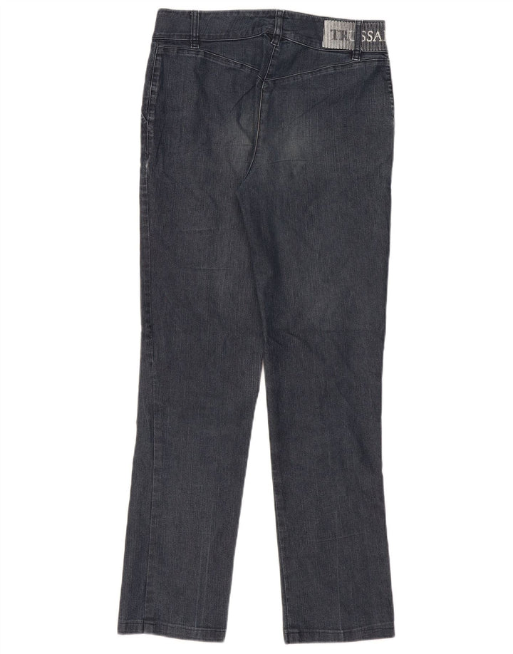 Damskie jeansy Trussardi Graphic Slim W26 L31 Granatowe