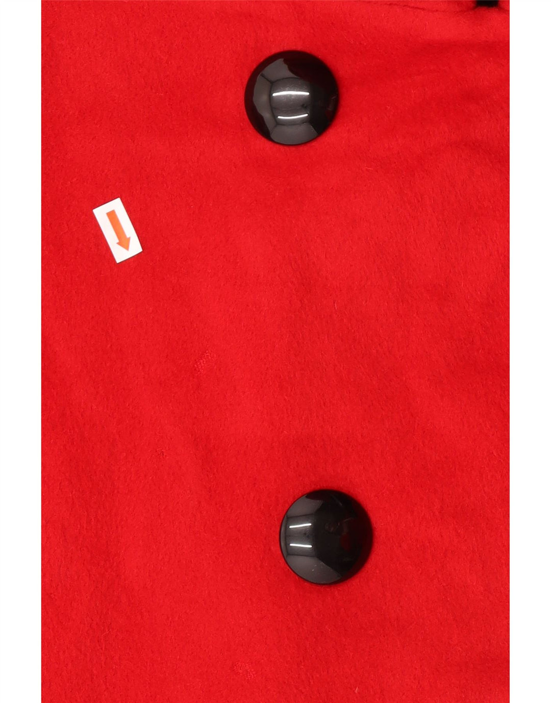 Damski płaszcz oversize z podwójnymi piersiami Jaeger UK 14, duża czerwona Angora