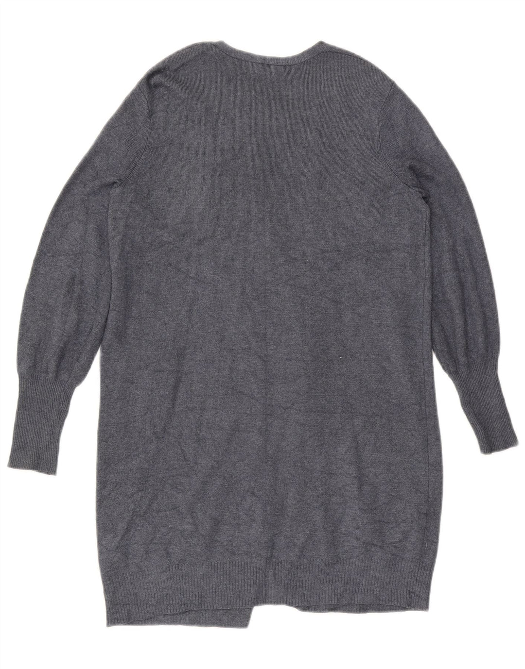 Marks & Spencer Damski sweter rozpinany o długim kroju, UK 10, mały, szary