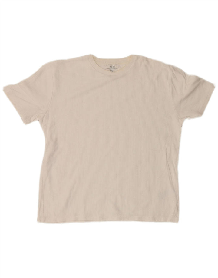T-shirt męski Reiss, średni, biały, bawełniany