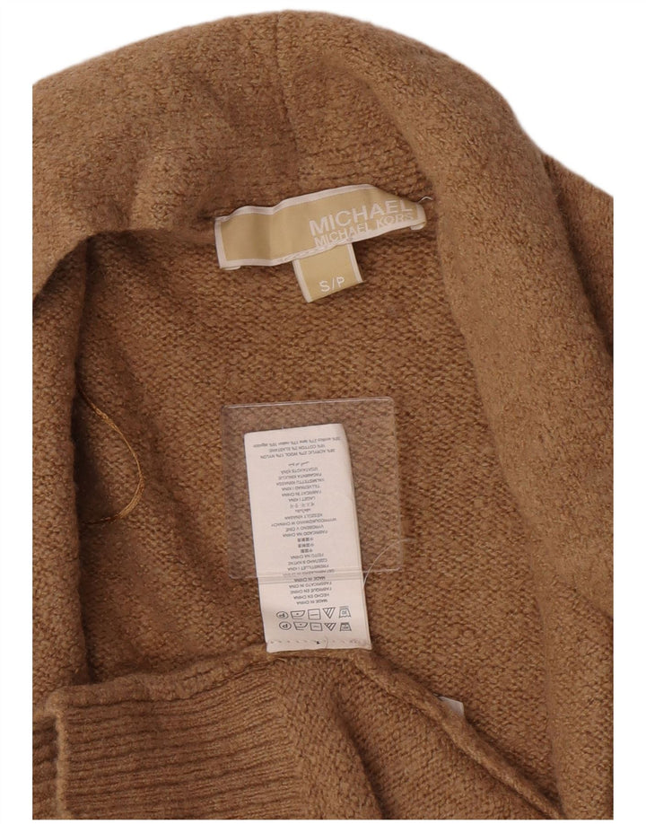 Damski sweter Michael Kors Longline Open Cardigan UK 10 Small Beige