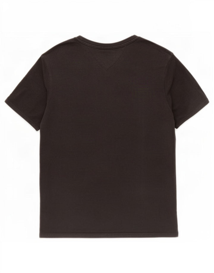 Męski T-shirt z grafiką Tommy Hilfiger, średni czarny