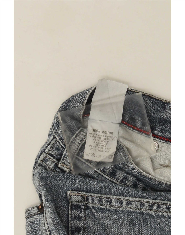 Damskie jeansy Bootcut Tommy Hilfiger Manhattan W34 L31 Niebieska bawełna