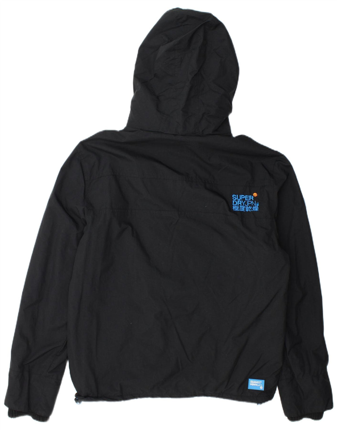 Damska kurtka wiatrówka Superdry Graphic UK 16, duża czarna