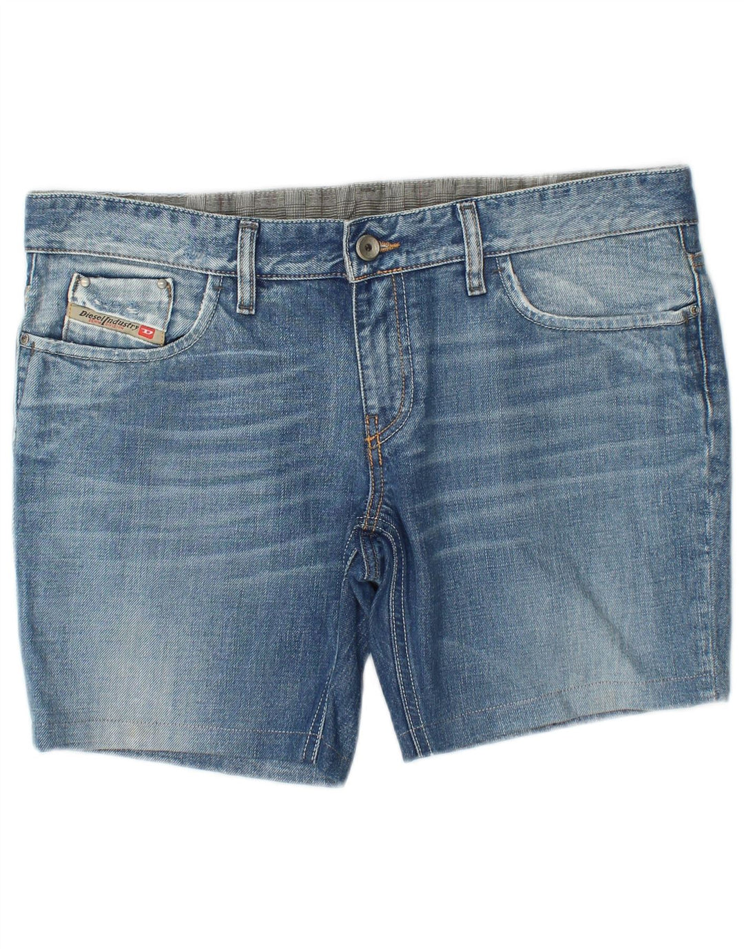 DIESEL Womens Liv Denim Shorts W33 Large Blue Cotton