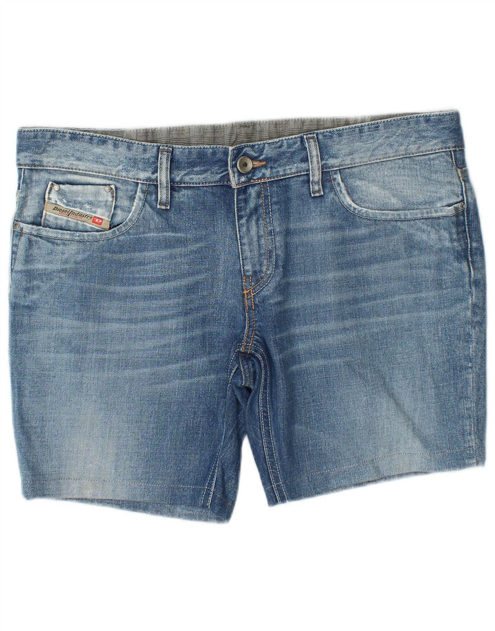 DIESEL Womens Liv Denim Shorts W33 Large Blue Cotton