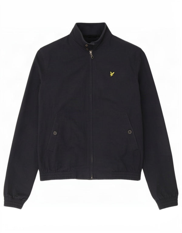 Męska kurtka bomber Lyle & Scott UK 40, duża, granatowa, bawełniana