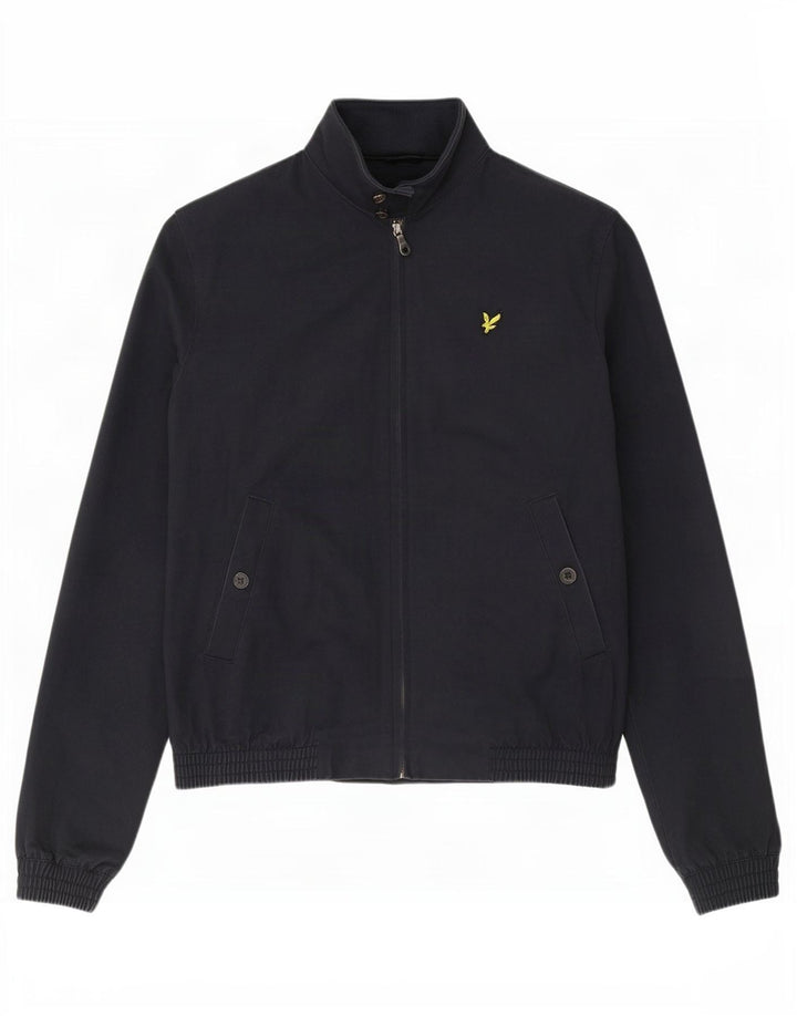 Męska kurtka bomber Lyle & Scott UK 40, duża, granatowa, bawełniana