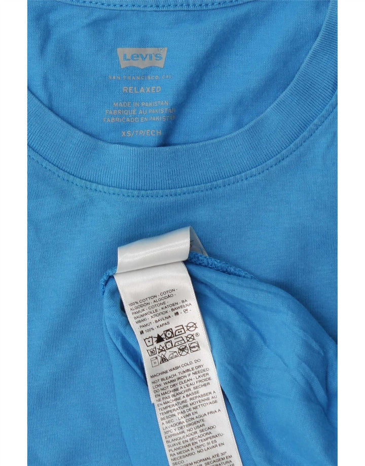 Męska koszulka o swobodnym kroju Levi's Top XS, niebieska, bawełniana