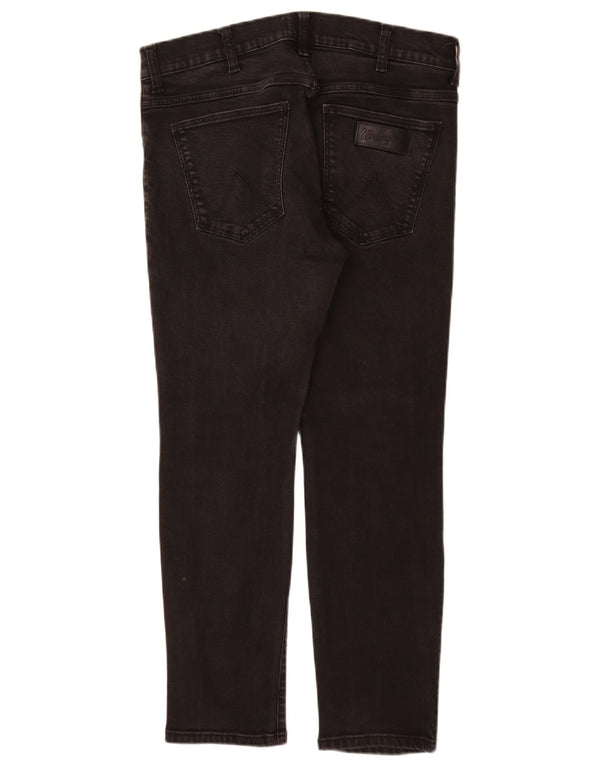 WRANGLER Męskie jeansy Larston Slim W34 L28 Czarne bawełniane