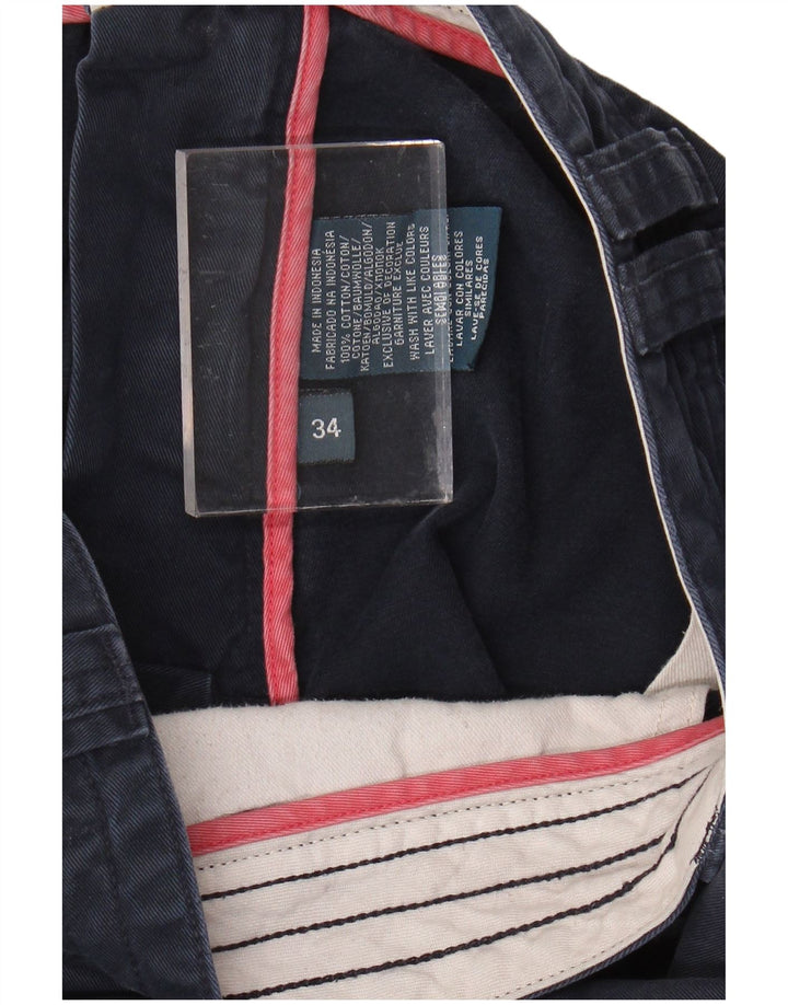 POLO RALPH LAUREN Męskie spodenki cargo W34, duże, granatowe, bawełniane