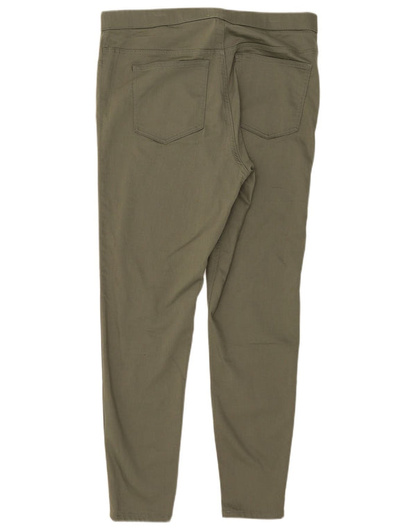 Marks & Spencer Damskie jeansy Jegging UK 16, duże, W34 L27, bawełna khaki