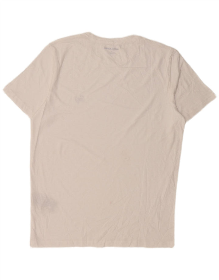 T-shirt męski JACK & JONES Średnio biały, bawełniany