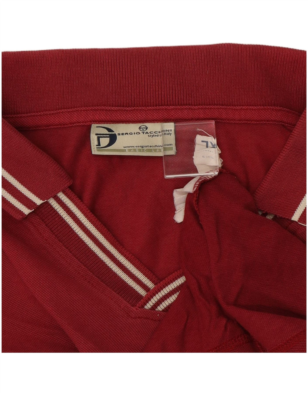 Męska koszulka polo Sergio Tacchini XL, bordowa