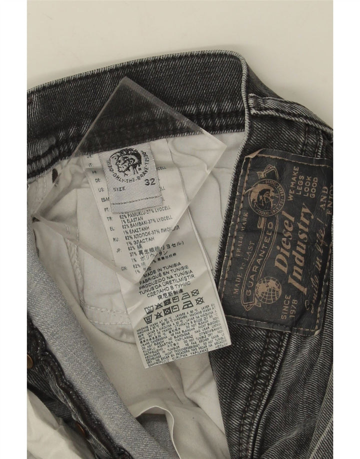 Męskie jeansy Diesel Slim W32 L32 Szara bawełna