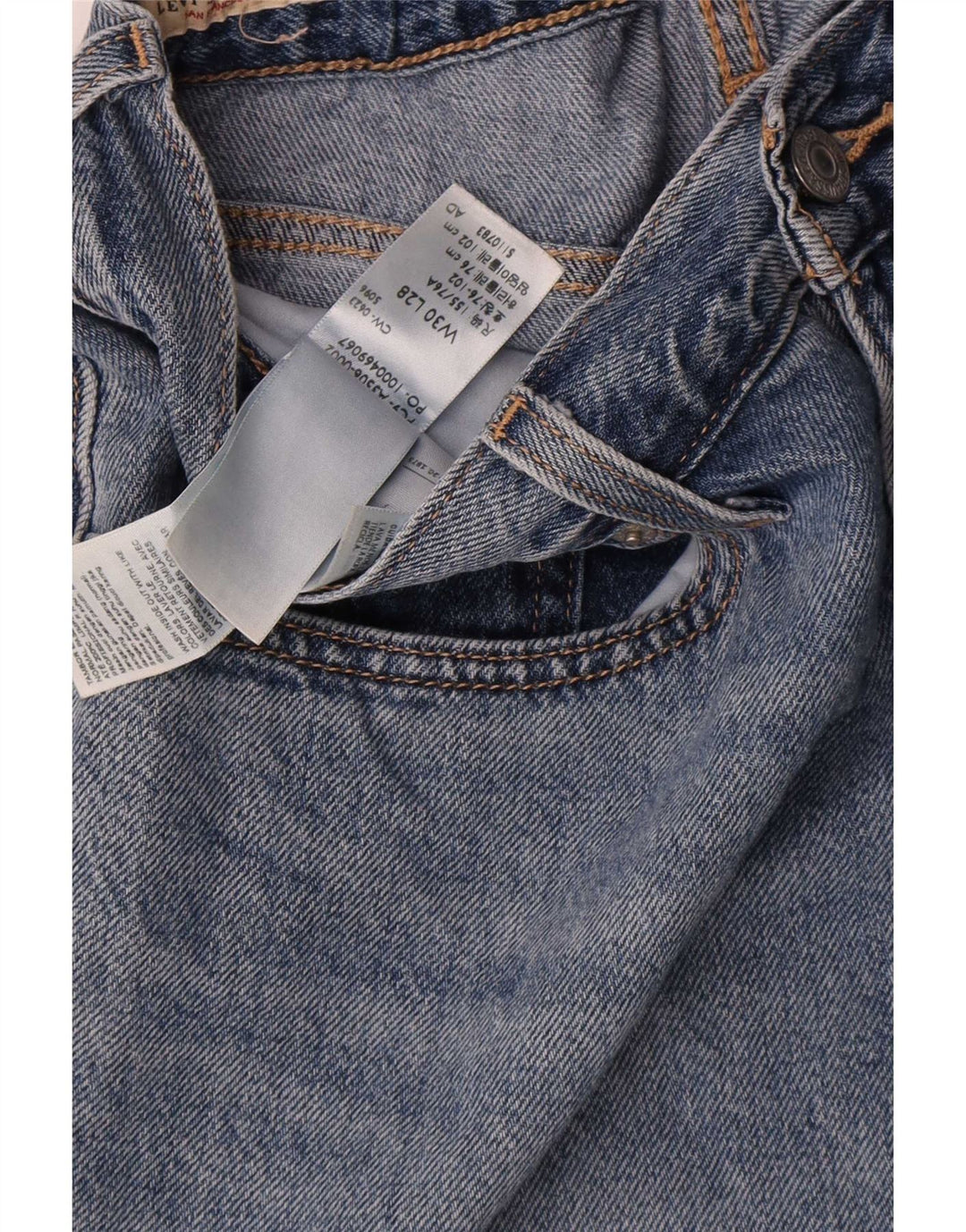 Damskie jeansy zwężane Levi's W30 L28 Niebieskie bawełniane