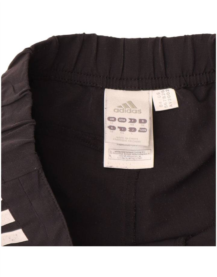 Damskie spodnie dresowe ADIDAS Climalite UK 12, średni czarny nylon