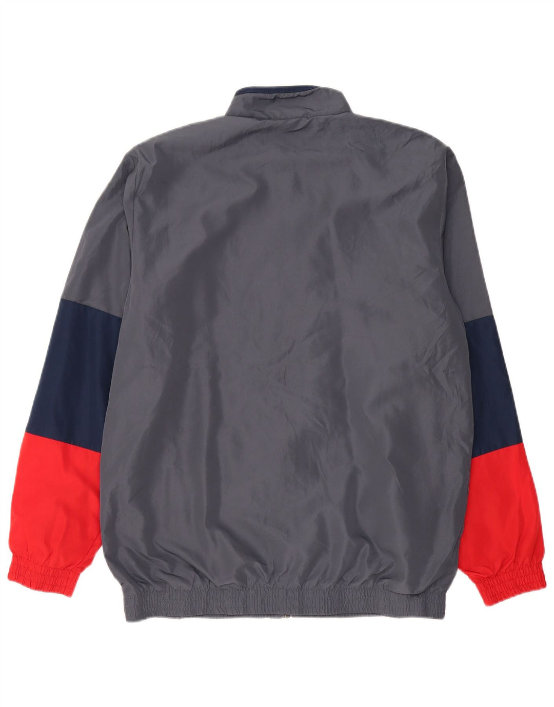 Adidas Męska bluza dresowa UK 40/42 Średni szary poliester z blokami kolorów