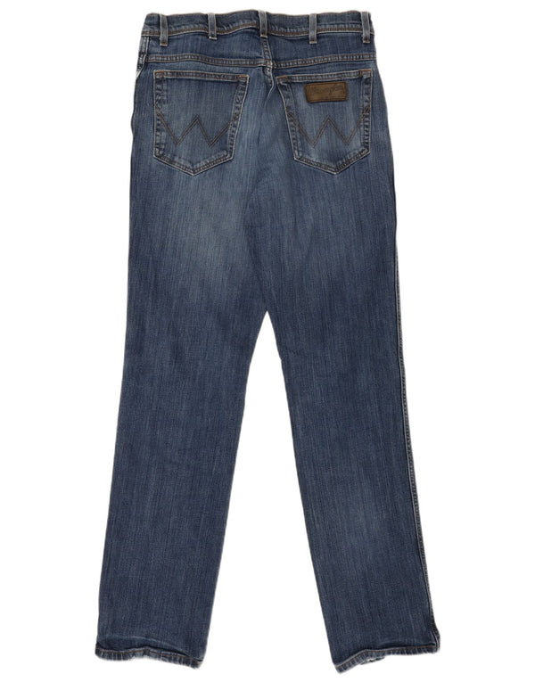 Męskie jeansy WRANGLER Texas Stretch Straight W34 L34 Niebieskie, bawełniane