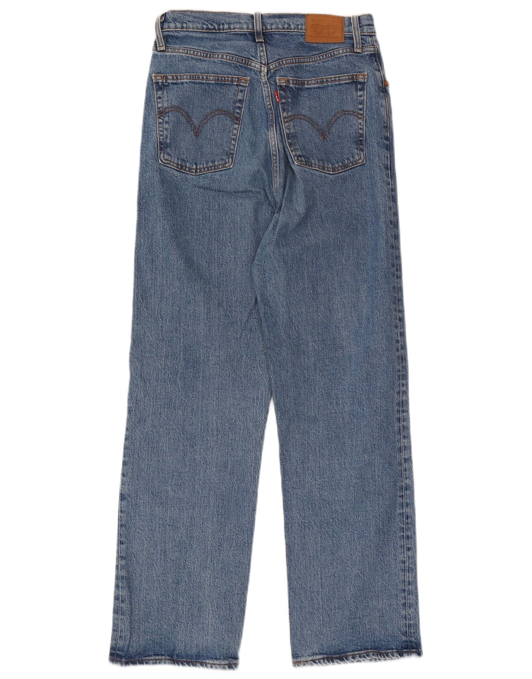 Damskie jeansy Levi's Ribcage Straight W29 L28 Niebieskie bawełniane