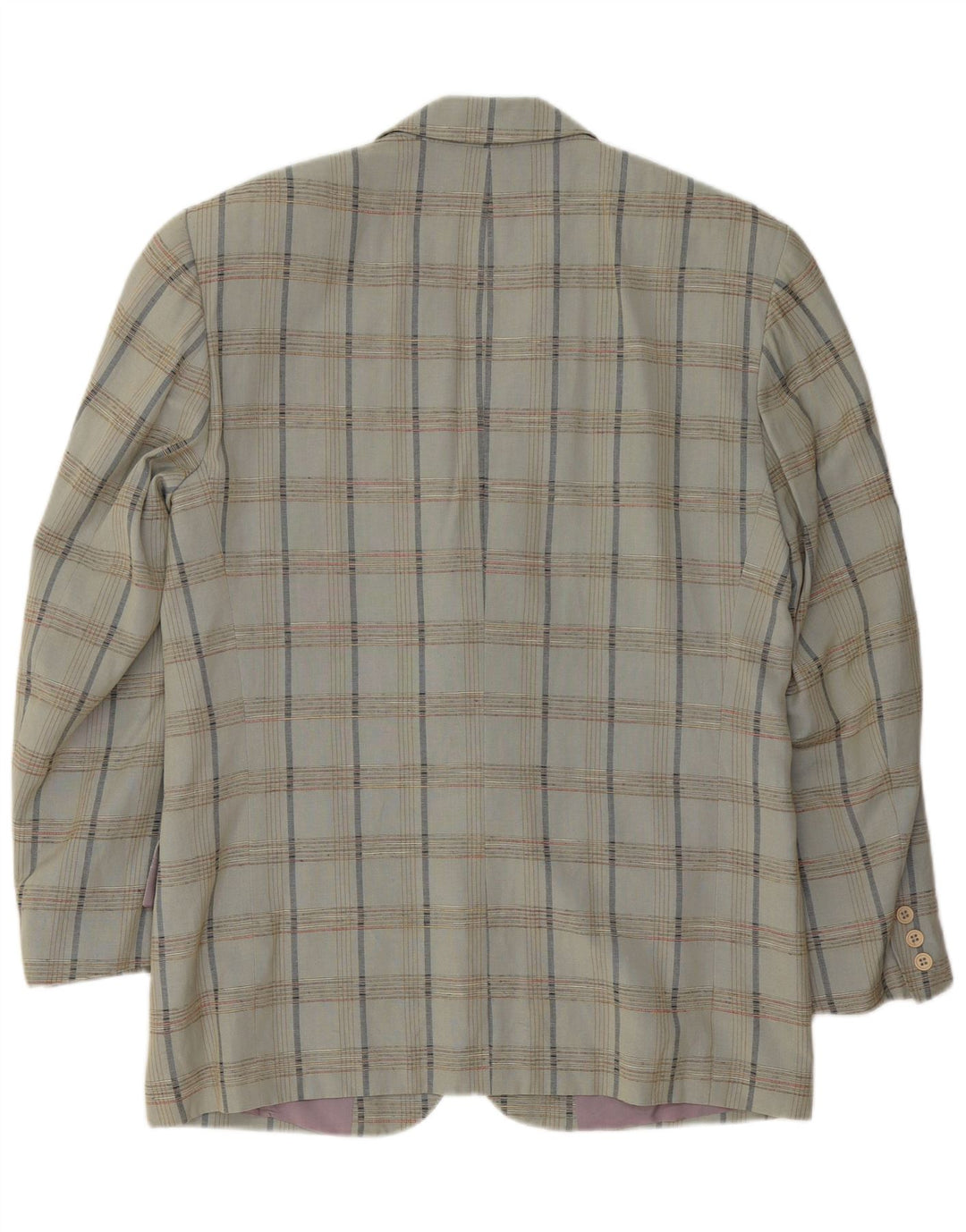 Męska marynarka zapinana na 2 guziki VINTAGE IT 52 XL Szara wiskoza w kratkę