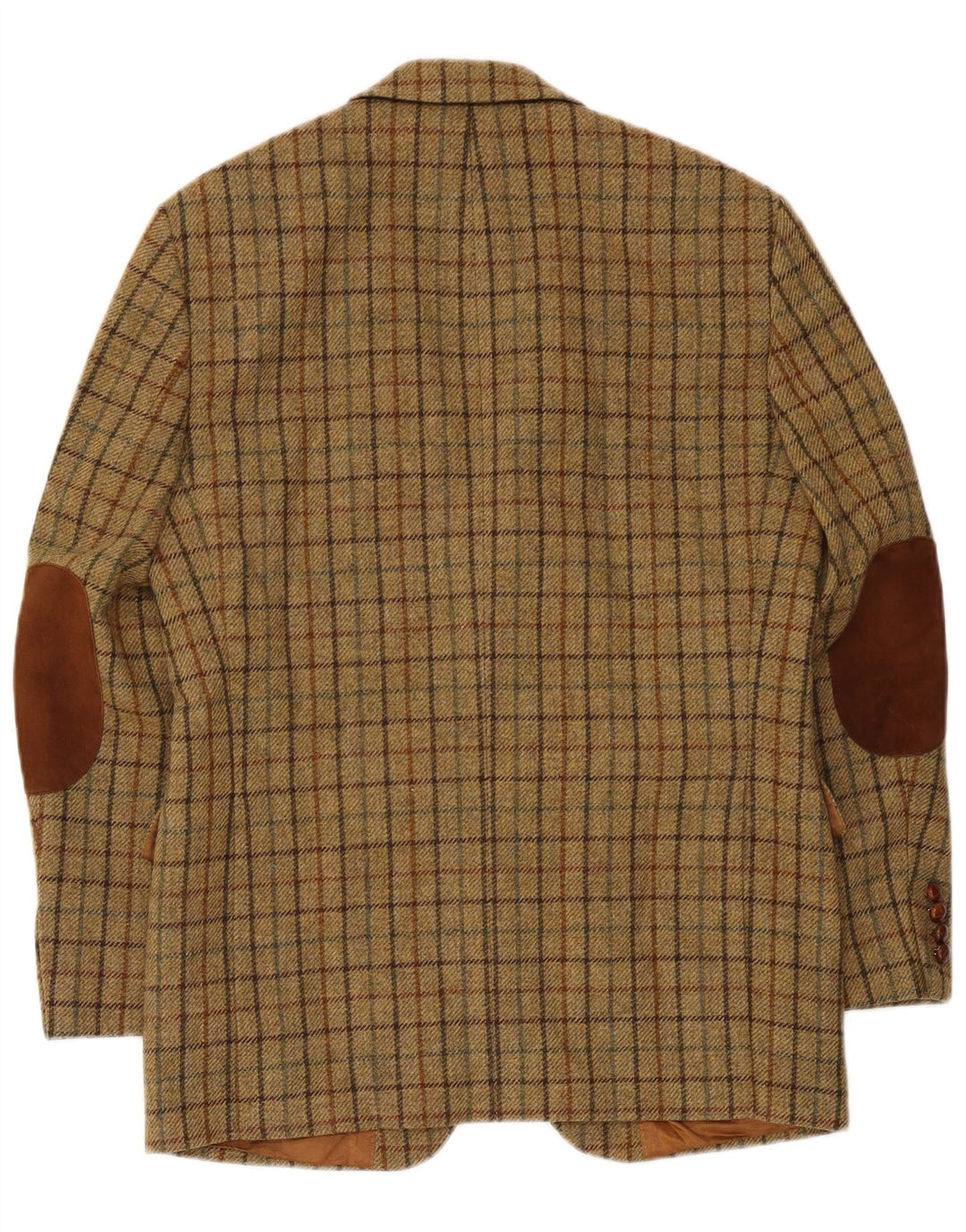 Męska marynarka Barbour zapinana na 2 guziki EU 48 Medium Khaki w kratkę, nowa wełna
