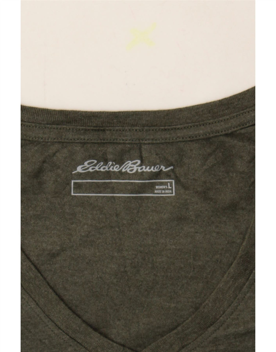EDDIE BAUER Womens Top Long Sleeve UK 16 Large Green Cotton Vintage Eddie Bauer and Second-Hand Eddie Bauer from Messina Hembry 