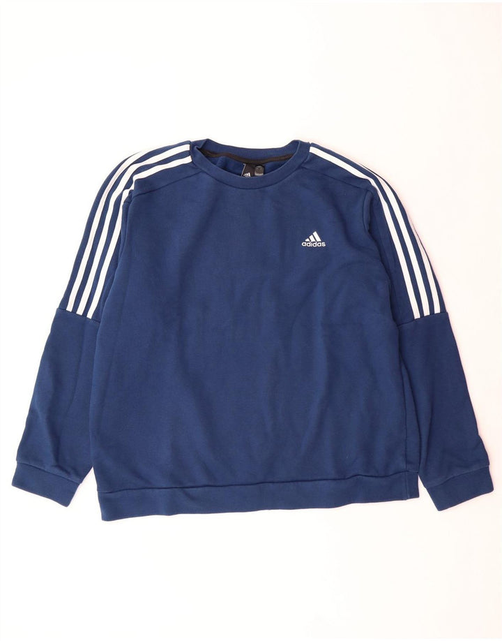 Bluza męska ADIDAS, duża, granatowa, bawełniana