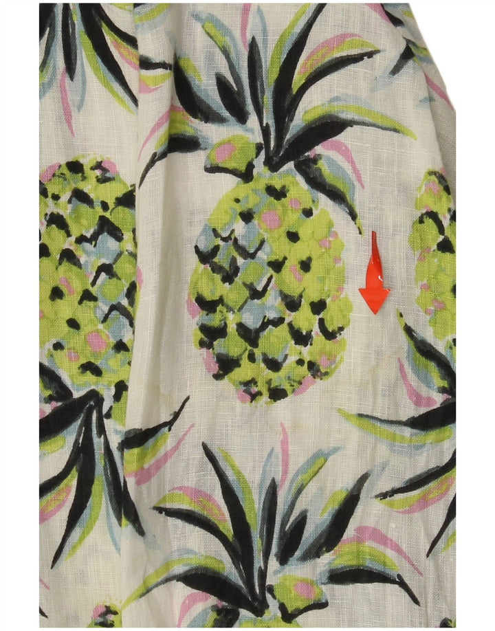 Koszula damska BODEN Oversize Longline w abstrakcyjny wzór UK 8 Small Green