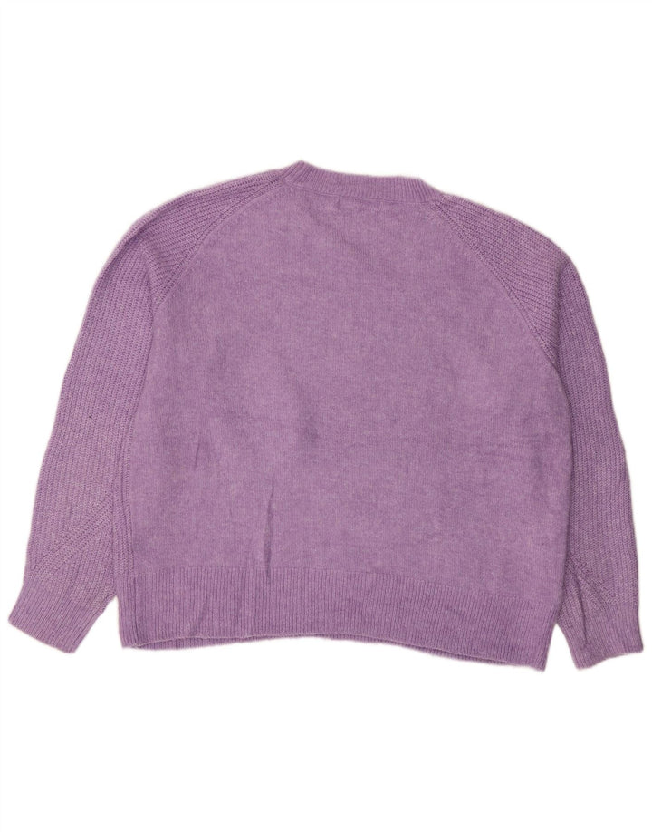 MARKS & SPENCER Damski sweter z okrągłym dekoltem, UK 16, duży fiolet