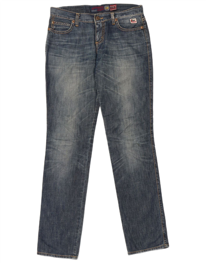 Damskie jeansy slim Roy Rogers W27 L32 Niebieskie bawełniane