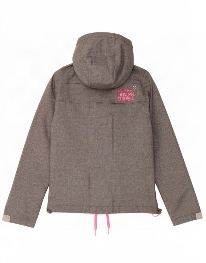 Damska wiatrówka Superdry Windtrekker Graphic UK 10 Small Grey