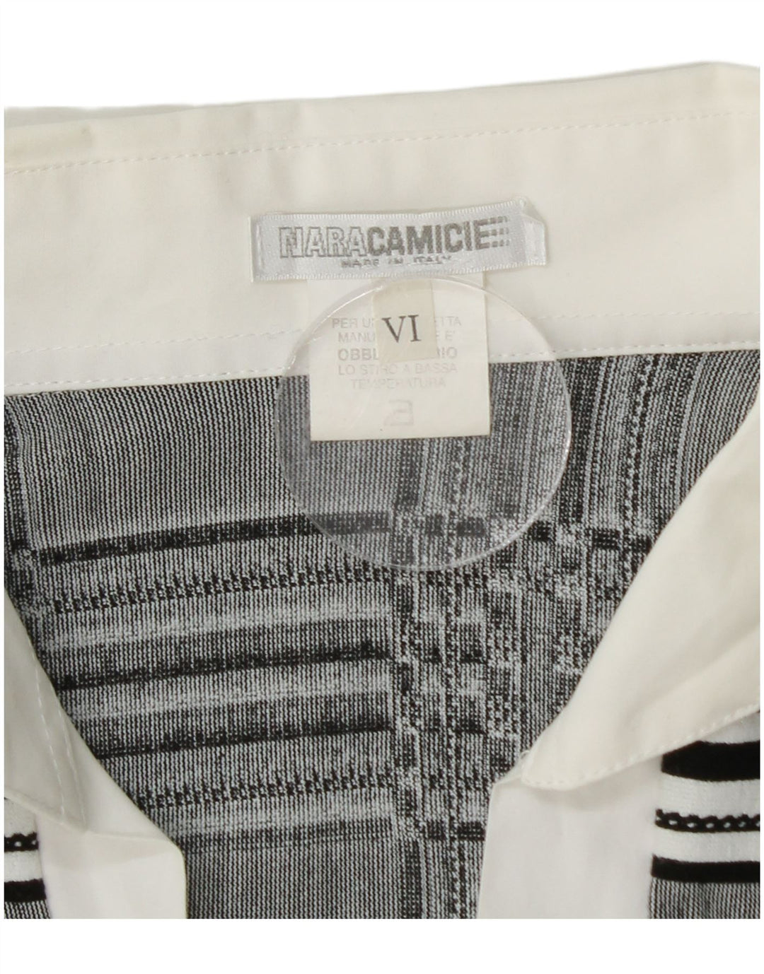 Damska bluzka koszulowa z podwójnymi piersiami NARACAMICIE UK 14 w średnią szarą kratkę