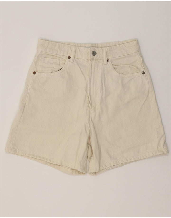 Damskie spodenki jeansowe Zara EU 38 Small W28 Off White Cotton