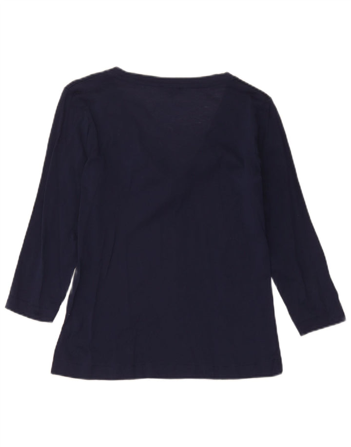 Bluzka damska Massimo Dutti z rękawem 3/4, UK 12, średni granat