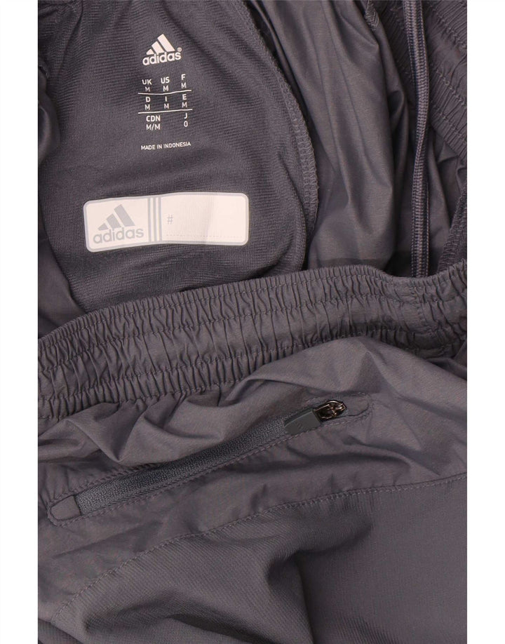 Męskie spodnie dresowe Adidas, średni szary nylon