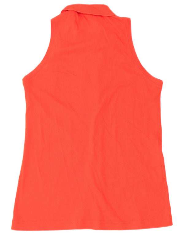 Damska bluzka bez rękawów Sergio Tacchini UK 14, duża czerwona bawełna